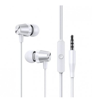USAMS US-SJ475 EP-42 3.5mm In-ear Metal Corded Headphones - White