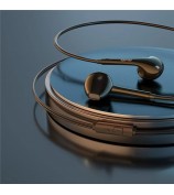 AWEI PC-7 3.5mm Wired Earphones In-ear Mobile Phone Music Headset with Mic Line Control - Black