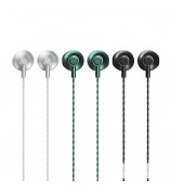 REMAX RM-711a Music Call Mic Headphone Powerful Bass Type-C Wired Earphone - Green