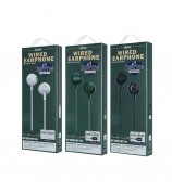 REMAX RM-711a Music Call Mic Headphone Powerful Bass Type-C Wired Earphone - Green