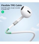 JOYROOM EW01 3.5mm Plug Half-in-ear Earphones with HD Mic Wired Headphones