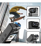 L9 1080P Full HD Body Camcorder Night Vision Mini Camera with 180 Degree Rotating Lens