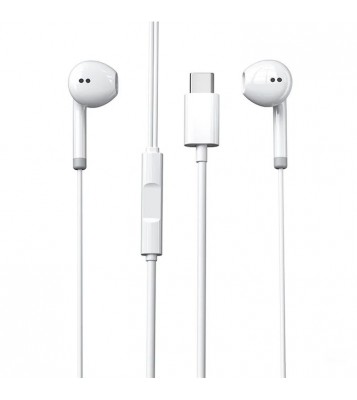 WEKOME YA19 Type-C Wired Earphone Wire Control Stereo Music Calling Mobile Phone Headset