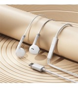WEKOME YA19 Type-C Wired Earphone Wire Control Stereo Music Calling Mobile Phone Headset