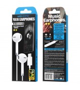 WEKOME YA19 Type-C Wired Earphone Wire Control Stereo Music Calling Mobile Phone Headset