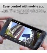 A9 Mini Camera WiFi Wireless Security Protection Remote Monitor Video Camcorder, APP: iwfcam - Black