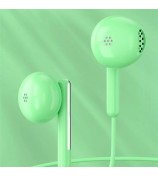TIANSTON 3.5mm AUX In-Ear Wired Earphone Headphone with Microphone - Green
