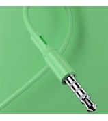 TIANSTON 3.5mm AUX In-Ear Wired Earphone Headphone with Microphone - Green