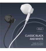 CELEBRAT D12 Type-C Wired Earphone HiFi Stereo Phone Music Headset - Black