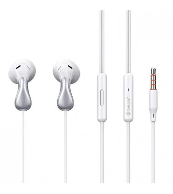 CELEBRAT G29 Semi-in-ear Headphones Wired Stereo Earphones with 3.5mm Plug - White