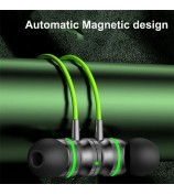P08 Angled 3.5mm Wired Gaming Headphone Volume Control In-Earbud Earphone - Green