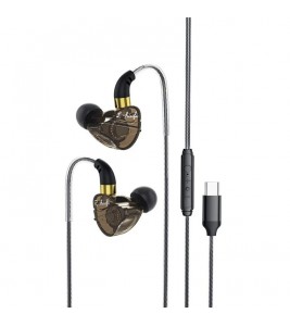 ESSAGER 1.2m Type-C Plug In-ear Headphones Sports Inline Control Earphones