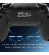 DATA FROG S80 Elite Edition Controller for Nintendo Switch / Switch Lite / OLED / PC Wireless Bluetooth Game Console, Black