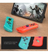 DATA FROG For Nintendo Switch 6-axis Gyro Vibration Joy-Con Controller Bluetooth Gamepad - Red+Blue