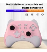 DATA FROG Bluetooth Gamepad Turbo Game Controller for Nintendo Switch / Switch Lite / PS3 / PC - Blue+White