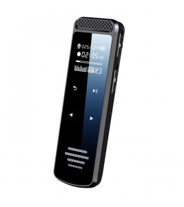 Q55 8GB Voice-to-Text Touch Screen Audio Recorder Zinc Alloy MP3 Playback One-Key Recording Voice Recording Device for Lectures Meetings Classes