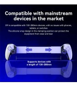 D9 Retractable Game Controller for Tablets, Phones, and Switch - Wireless Game Controller - White