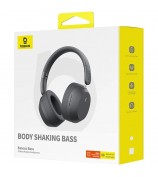 BASEUS Bass 35 Max Bluetooth Headset Over-The-Ear Headphones (With 3A Type-C Cable+3.5mm AUX Cable) - White