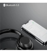 FINGERTIME A06 Over-Ear Headset ANC Active Noise Cancelling 3 Modes Bluetooth Gaming Headphones - Black
