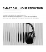 FINGERTIME A06 Over-Ear Headset ANC Active Noise Cancelling 3 Modes Bluetooth Gaming Headphones - Black
