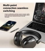 AKZ 29 Over-Ear Bluetooth Headphone Foldable Stereo Music Wireless / AUX Wired Headset - Black