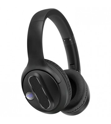 AKZ-13B Over-Ear Headphones HiFi Stereo Bluetooth 5.3 Foldable Headset with Battery Display - Black