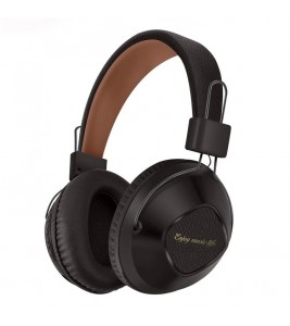 AKZ-17 Retro Headset Support TF Card Foldable Over-Ear Bluetooth Headphones with 3.5mm Jack - Brown