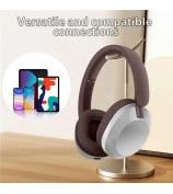 AKZ-30 Over-Ear Bluetooth 5.3 Headphones BT / TF / FM Modes HiFi Sound Wireless Headset - Brown