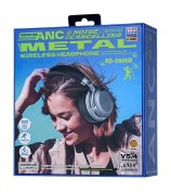 REMAX RB-980HB ANC Noise Reduction Metal Wireless Headphones Bluetooth Over-Ear Music Headset - Khaki