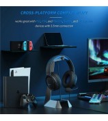 BINNUNE BG02 Gaming Headset 3.5mm Wired Headphones with Microphone For PC  /  Laptop  /  Desktop - Black  /  Blue