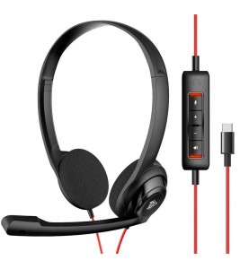 NUBWO HW02 Type-C Wired Headphone Lightweight Office Calls Laptop Headset