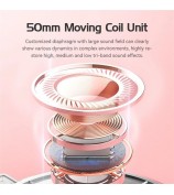 SY-G25 Deer Antler Wired Headset RGB Light Headphones with Noise Cancelling Mic 3.5mm Gaming Earphones for E-Sports - Pink