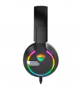 SOULBYTES S19 PC Gaming Headphone HiFi 3D Sound Wired Headset with RGB Colorful Light and Comfortable Headband