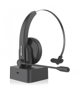 OY631 Bluetooth 5.3 Headset Customer Service Headphone with Mic Noise-Cancelling Wireless Headset for Truck Driver