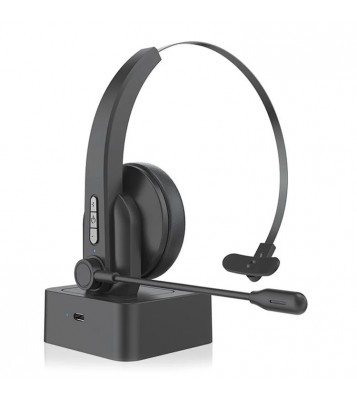OY631 Bluetooth 5.3 Headset Customer Service Headphone with Mic Noise-Cancelling Wireless Headset for Truck Driver