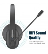 OY631 Bluetooth 5.3 Headset Customer Service Headphone with Mic Noise-Cancelling Wireless Headset for Truck Driver
