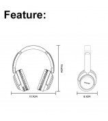 AWEI A360BL Wireless Gaming Headset with Mic, HiFi Stereo Low Latency Bluetooth Headphone