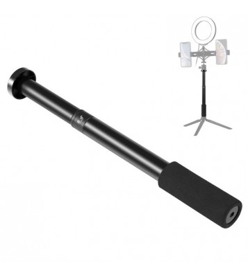 PULUZ 1/4'' Screw Aluminum Alloy Handheld Adjustable Tripod Mount Monopod Extension Central Shaft Rod