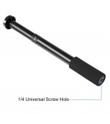 PULUZ 1/4'' Screw Aluminum Alloy Handheld Adjustable Tripod Mount Monopod Extension Central Shaft Rod
