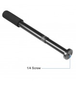PULUZ 1/4'' Screw Aluminum Alloy Handheld Adjustable Tripod Mount Monopod Extension Central Shaft Rod