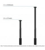 PULUZ 1/4'' Screw Aluminum Alloy Handheld Adjustable Tripod Mount Monopod Extension Central Shaft Rod