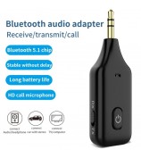 A60 3-in-1 Bluetooth 5.1 Audio Receiver Transmitter Calling 3.5mm Aux Stereo Music Wireless Adapter