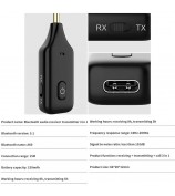 A60 3-in-1 Bluetooth 5.1 Audio Receiver Transmitter Calling 3.5mm Aux Stereo Music Wireless Adapter