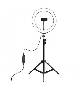 PULUZ PKT3035 10.2 inch Ring Light LED Fill Light + 1.1m Tripod Stand for Vlogging Live Broadcast