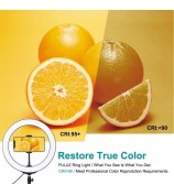 PULUZ PKT3035 10.2 inch Ring Light LED Fill Light + 1.1m Tripod Stand for Vlogging Live Broadcast