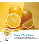 PULUZ PKT3066B 10.2 inch LED Selfie Ring Light Cell Phone Clamp Tripod Stand for Youtube Blogger Video Shooting