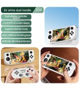 E6 5-inch Screen Portable Handheld Video Game Console Android System E-Sports Game Machine - White