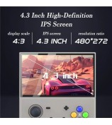 M18 Open Source 4.3-inch Screen Handheld Game Console with 64G Memory Card - Grey