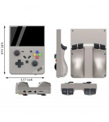 M18 Open Source 4.3-inch Screen Handheld Game Console with 128G Memory Card - Grey