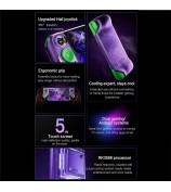 E6 Plus 5-inch Touch Screen Handheld Game Console Open Source Dual System Wireless Controller - Purple